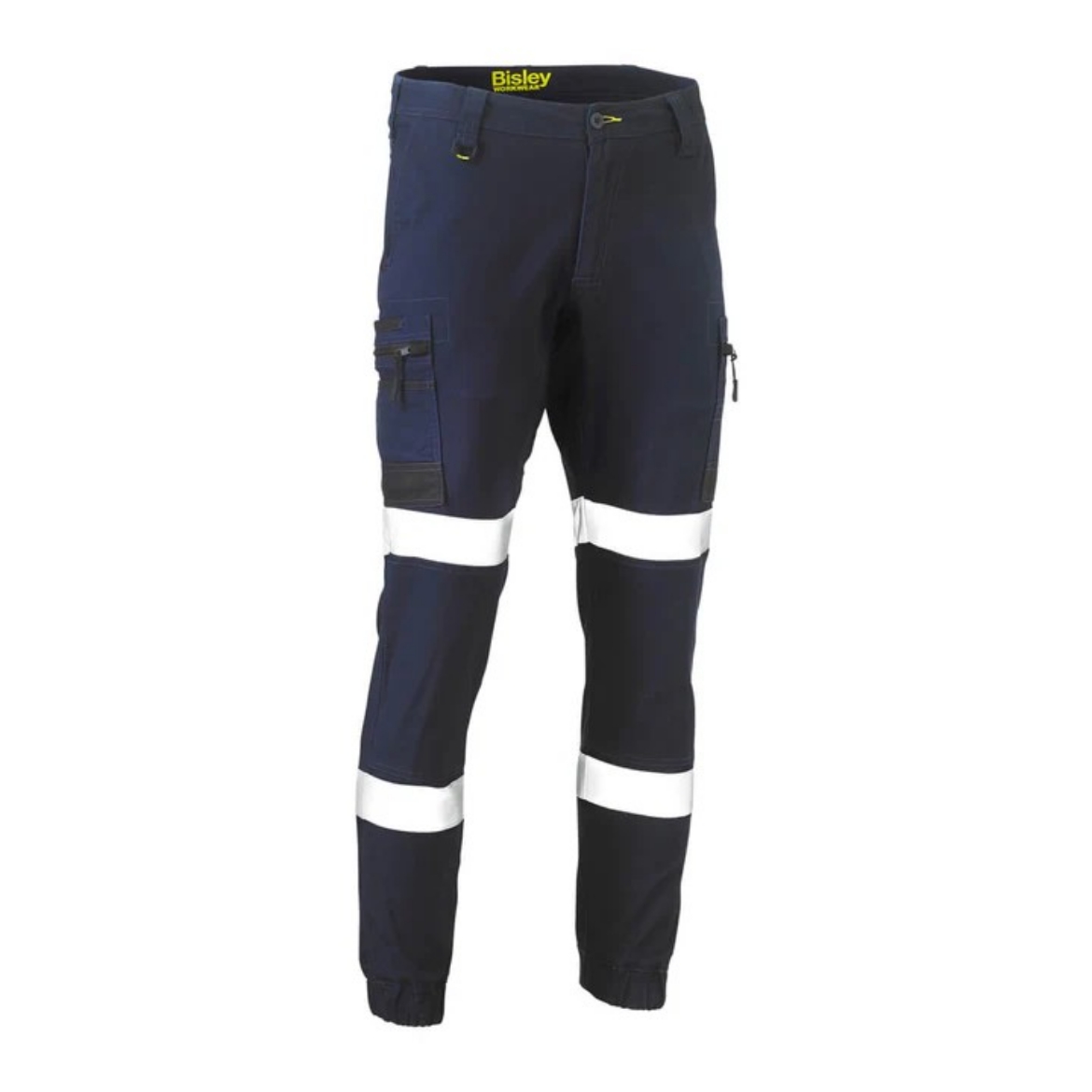 Picture of Bisley Flx and Move™ Taped Stretch Cargo Cuffed Pants Navy