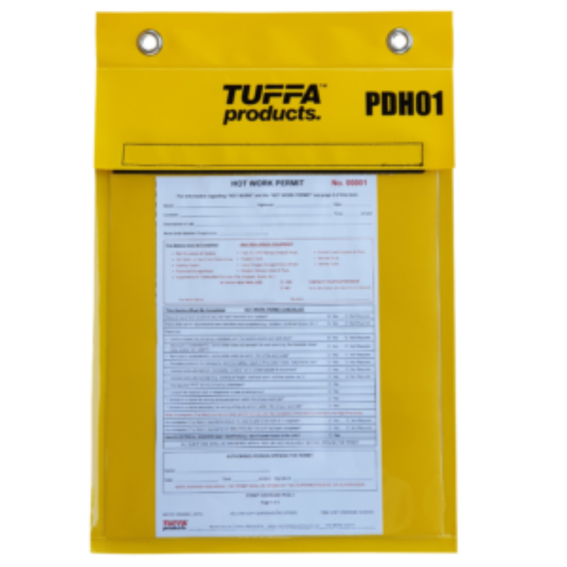 Picture of A4 Waterproof Permit Document Holder – Yellow