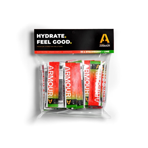 Picture of Body Armour Hydrate+ Hypotonic Sachets - Single Flavour (50 Pack)