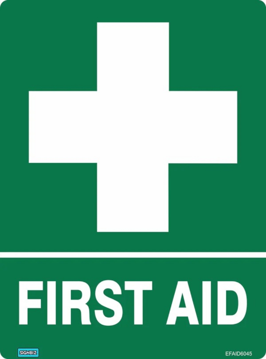 Picture of Emergency Sign - First Aid 300x225 Poly