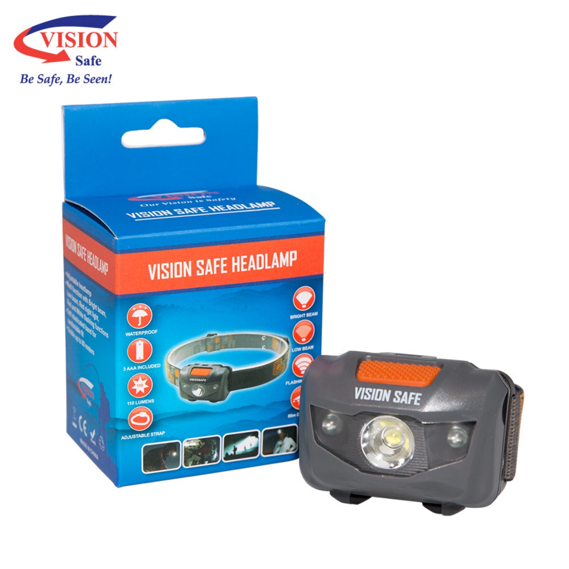 Picture of Vision Safe Battery Head Lamp 3W LED