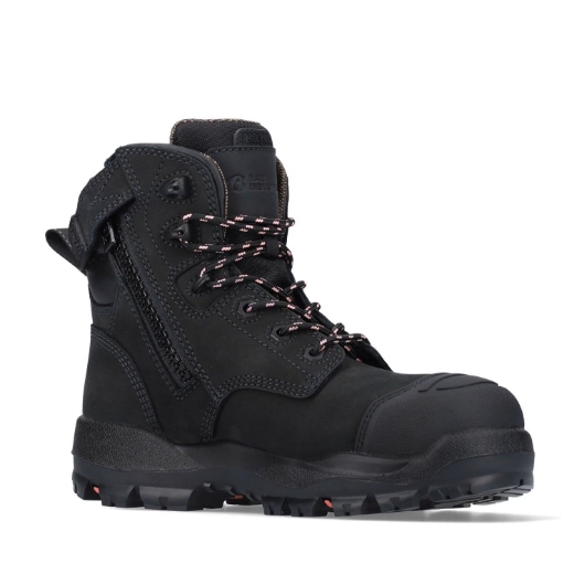 Picture of Bata Mallee Black Ladies zip sided safety boot