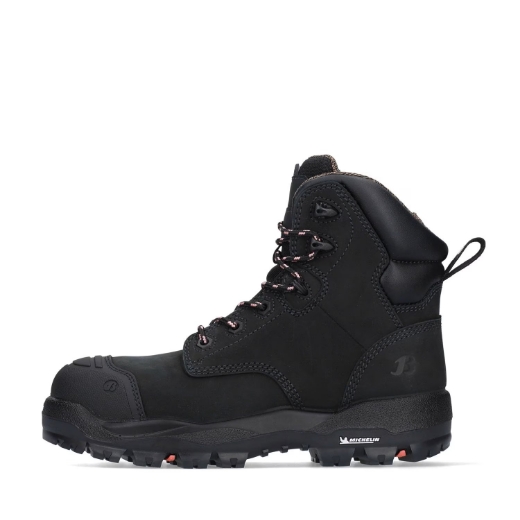 Picture of Bata Mallee Black Ladies zip sided safety boot