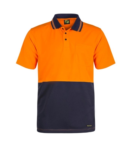 Picture of Workcraft Hi-Vis Cotton Back Polo S/S