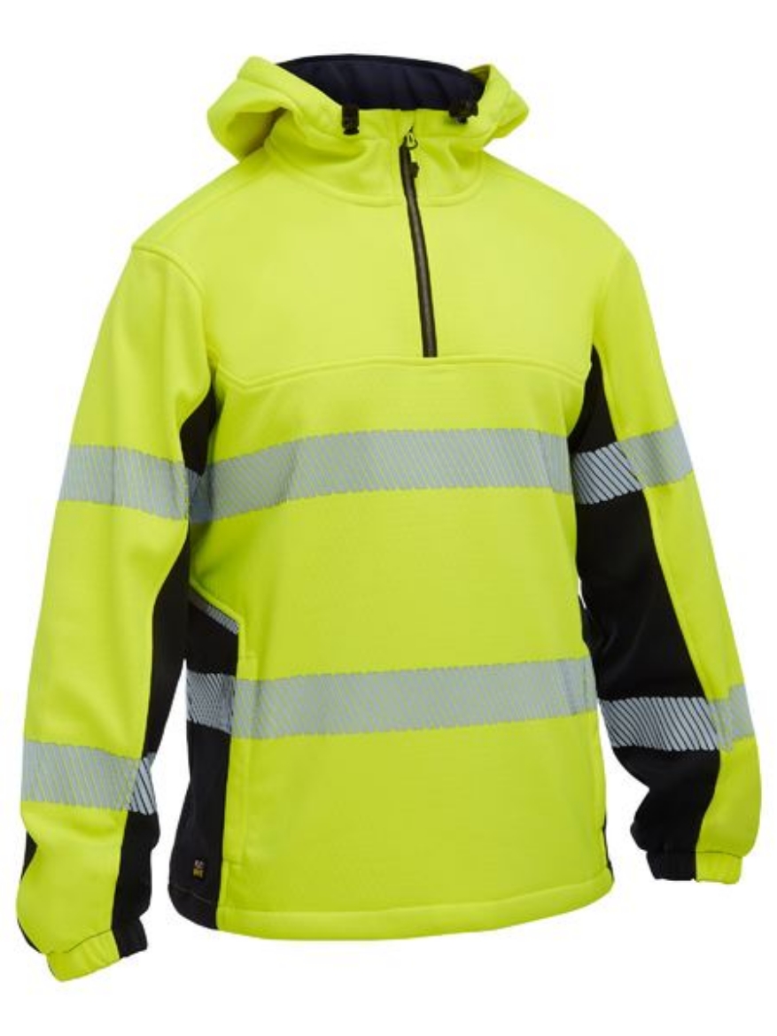 Picture of Bisley Flx & Move™ Hi Vis Taped Liquid Repellent Fleece Hoodie