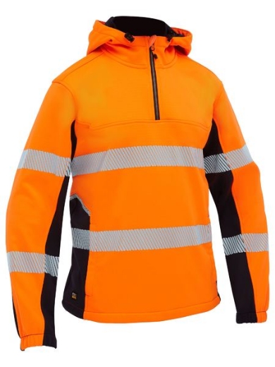 Picture of Bisley Flx & Move™ Hi Vis Taped Liquid Repellent Fleece Hoodie