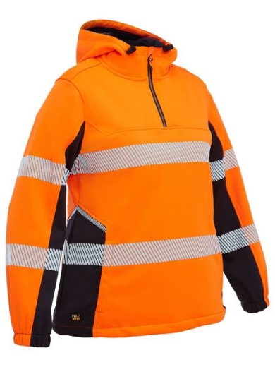 Picture of Bisley Women's Flx & Move™ Hi Vis Taped Liquid Repellent Fleece Hoodie