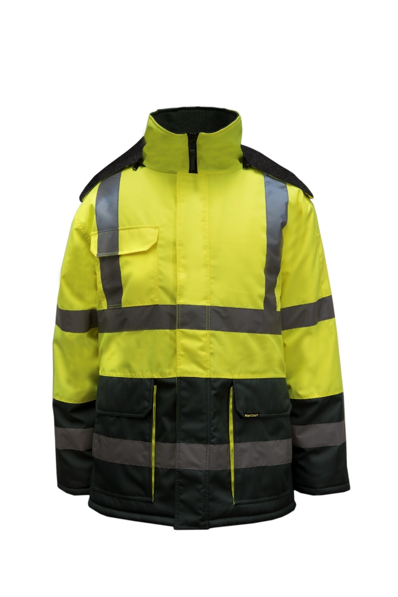 Picture of Work Craft Reflective Freezer Jacket Green/Yellow