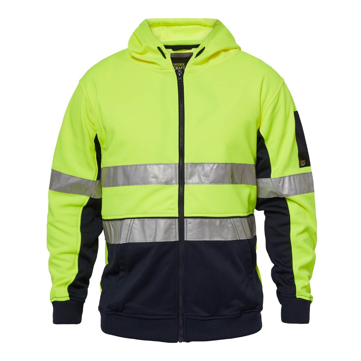 Picture of Workcraft Hi-Vis Zip Hoodie with Reflective Tape