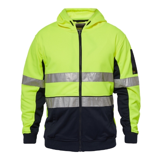 Picture of Workcraft Hi-Vis Zip Hoodie with Reflective Tape