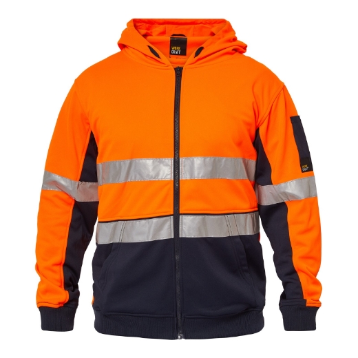 Picture of Workcraft Hi-Vis Zip Hoodie with Reflective Tape