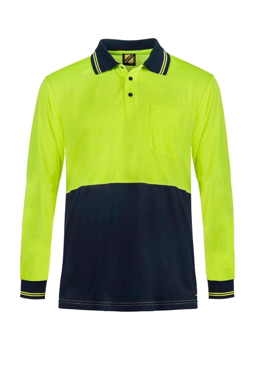 Picture of Workcraft Hi-Vis Lightweight Polo L/S