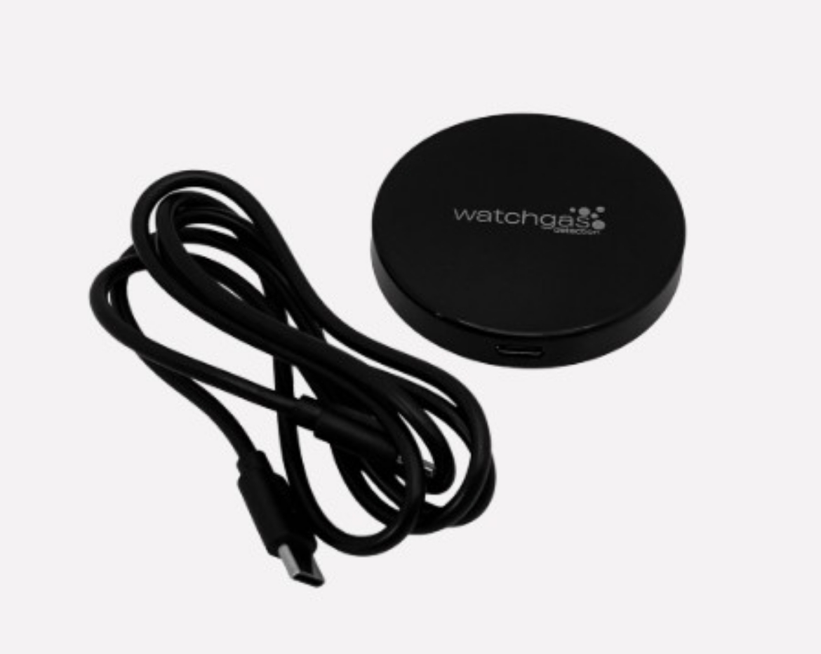 Picture of WatchGas Induction Disk Charger for SST Range with male usb-c cable *
